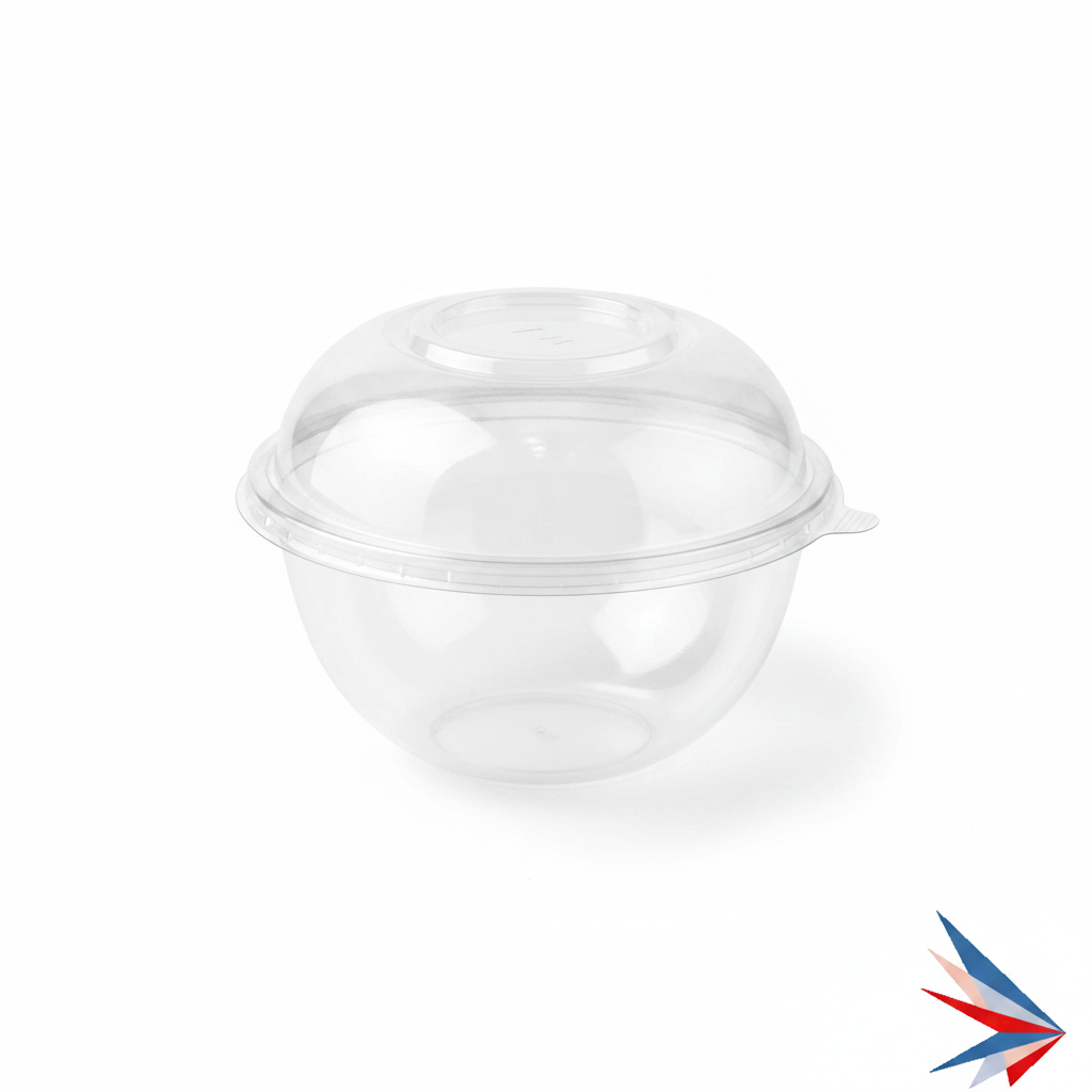32 oz Clear Salad Bowl with Lid