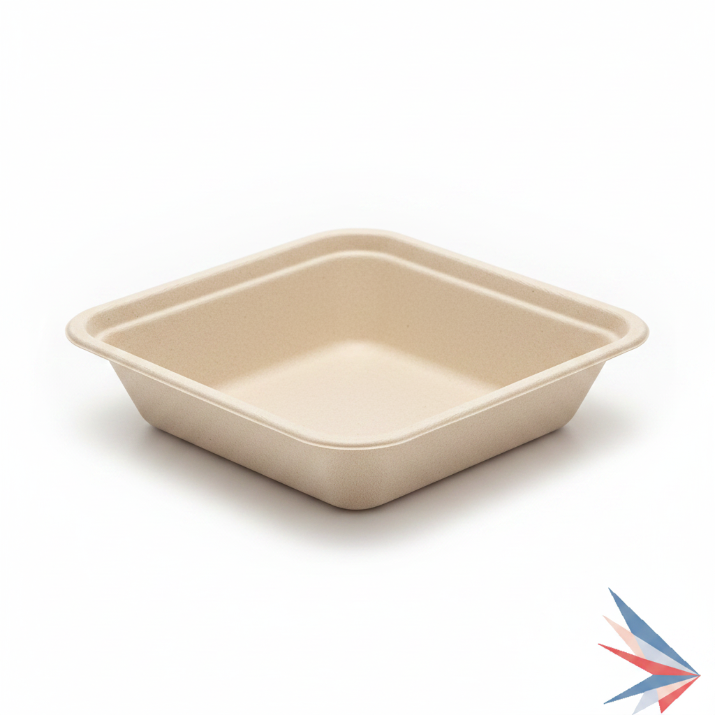 48 oz Square Natural Pulp Bowl Base