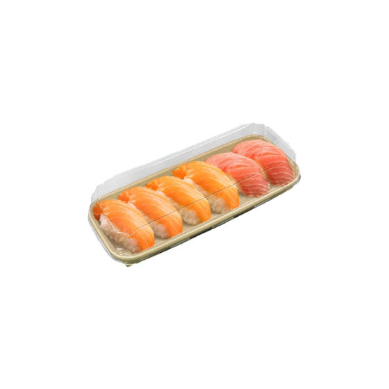 Kraft Paper Tray with PE Coating and Lid - PH-02