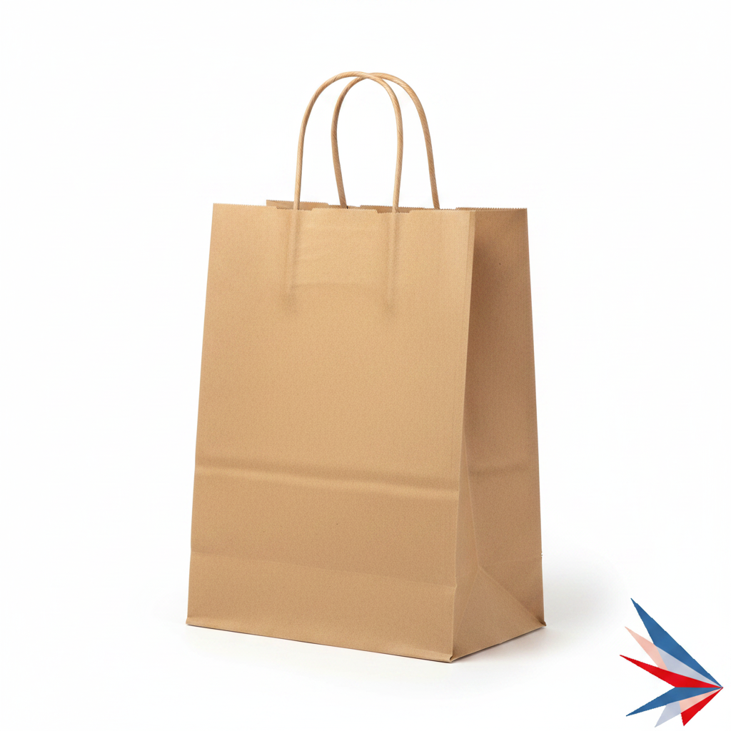 12x7x17 Natural Kraft Paper Bag