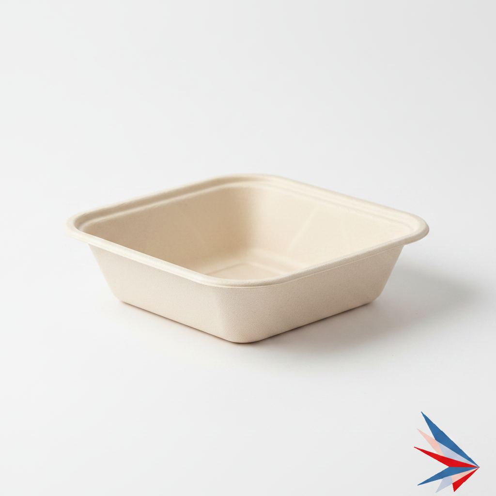 9x9 Natural Pulp Square Box Base