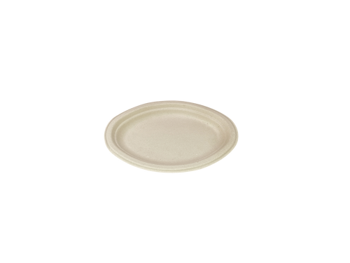 10 inch Oval Bagasse Plate - BPFS75017