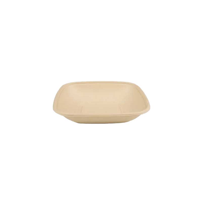 32 oz Square Natural Pulp Bowl Base - CB-32 B