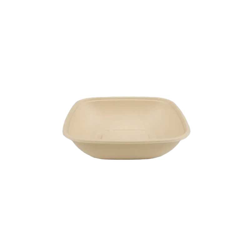 48 oz Square Natural Pulp Bowl Base - CB-48 B