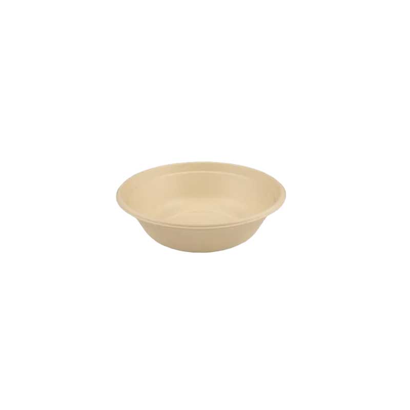 32 oz Round Sugarcane Pulp Bowl - CR32 Bowl