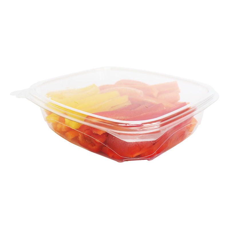 24 oz Clear PET Hinged Container - HC-24