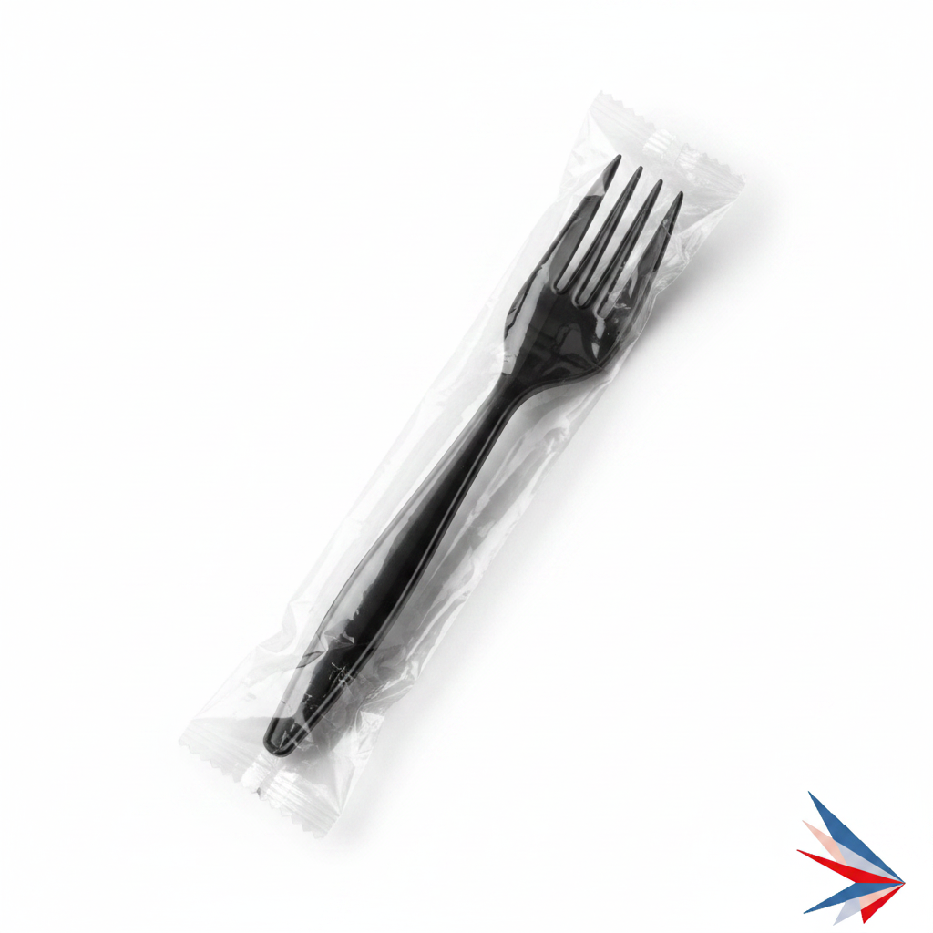 Black PP Heavyweight Fork - Individually Wrapped