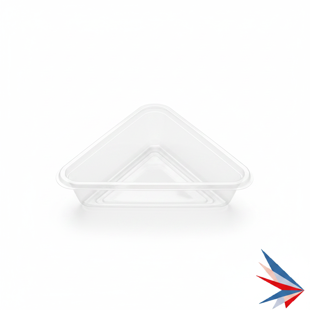 Low Triangular Clear PET Container