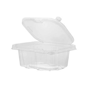 Tamper evident hinged rectangular container 16oz