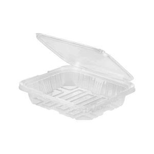 Tamper evident hinged rectangular container 35oz