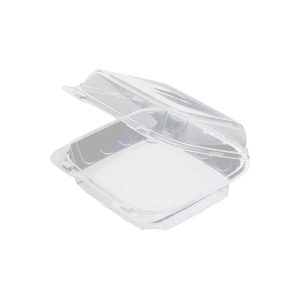 PET Clear Clamshell 8 inch angle view