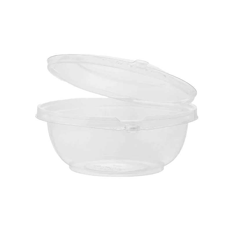 Tamper evident hinged container salad 24oz