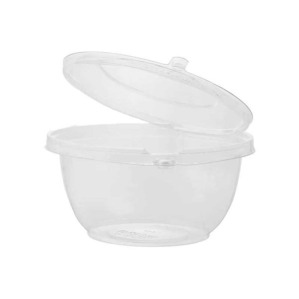 Tamper evident hinged container salad 32oz