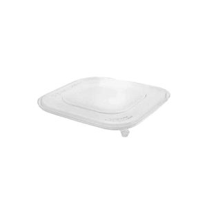 Tamper evident square box lid