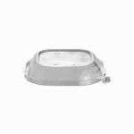 Tamper evident square bowl dome lid