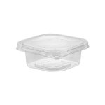 Tamper evident square deli container base 8oz