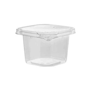 Tamper evident square deli container base 16oz