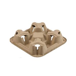 Drink cup holder biodegradable 4 cups angle bottom