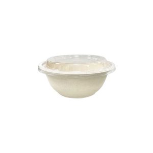 Round bowl natural pulp base 24oz