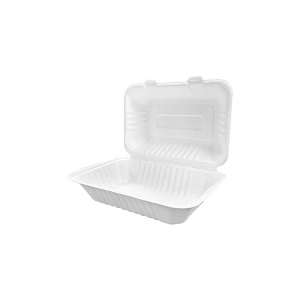 Hamburger box bagasse 9x6 inch