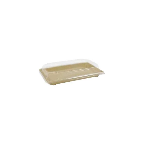 Fiber pulp sushi tray 2