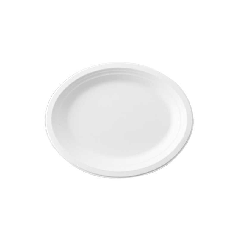 Bagasse Oval plate 13 inch