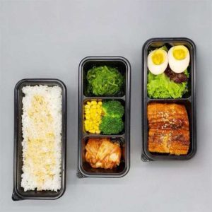 Rectangular black base translucent lid photo