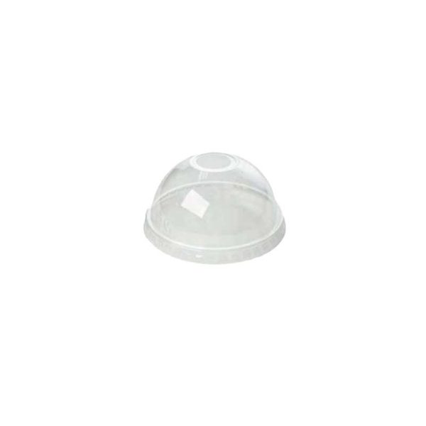 PET Dome lid without hole 92mm