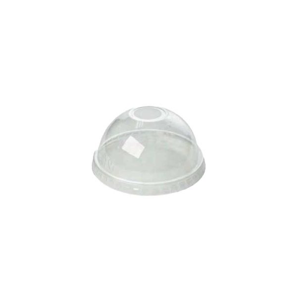PET Dome lid with O hole 98mm