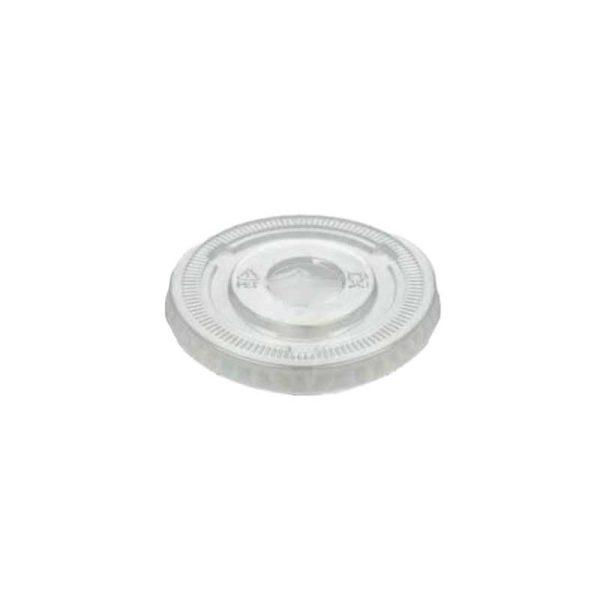 PET Flat lid without hole 92mm
