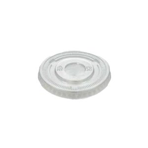 PET Flat lid without hole 98mm