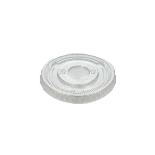 PET Flat lid without hole 98mm