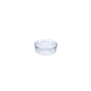 Round hinged salad bowl with flat lid 8oz