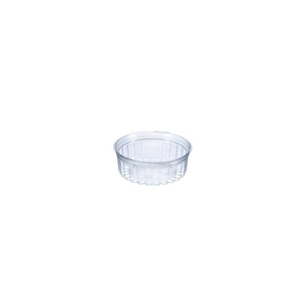 Round hinged salad bowl with flat lid 8oz