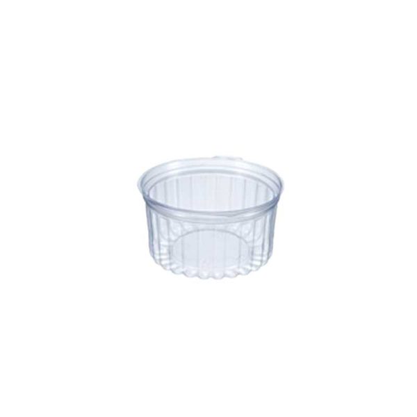 Round hinged salad bowl with flat lid 16oz