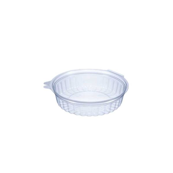 Round hinged salad bowl with flat lid 20oz