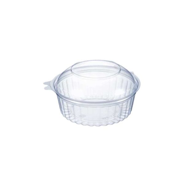 Round hinged salad bowl with dome lid 24oz