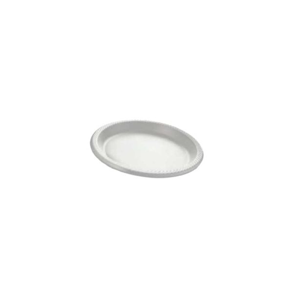 White mineral plates 9 inch