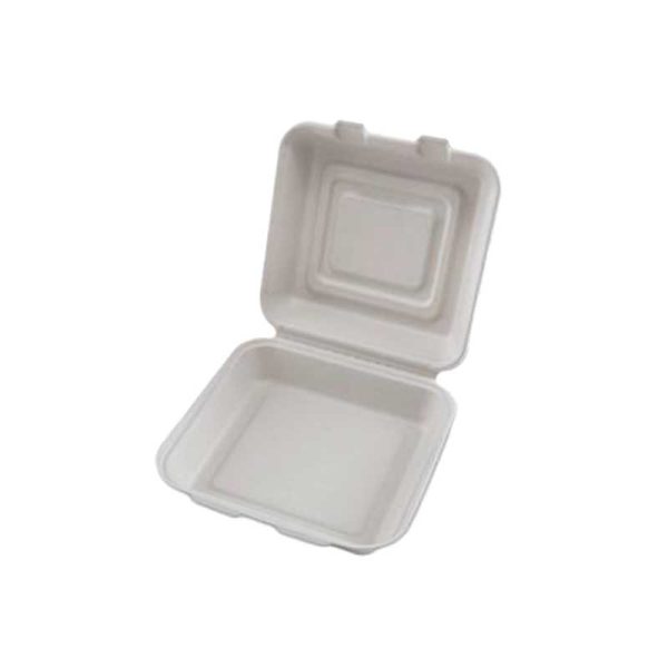 Clamshell natural pulp box 10 inch