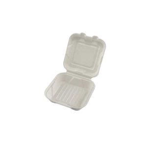 Clamshell natural pulp box 8 inch