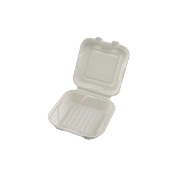 Clamshell natural pulp box 9 inch