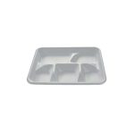 White mineral tray 5 compartments