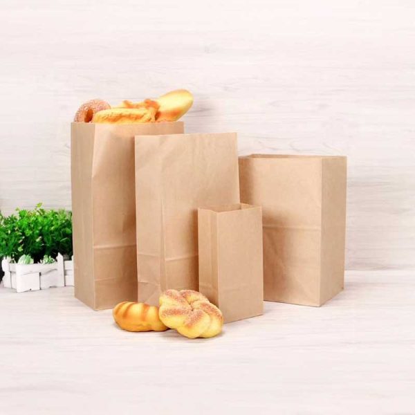 Paper bags no handle kraft photo