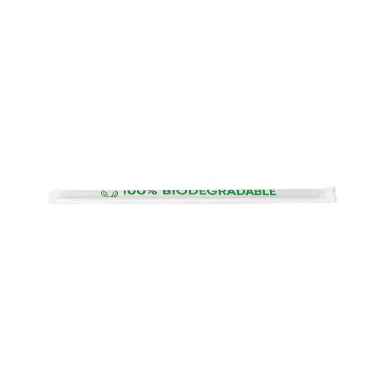 Biodegradable vegetable fiber straw 21cm