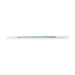 Biodegradable vegetable fiber straw 25cm