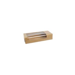 Kraft paper box with window 7x3x1.37