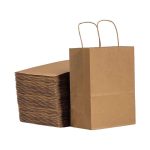 Natural kraft paper bags