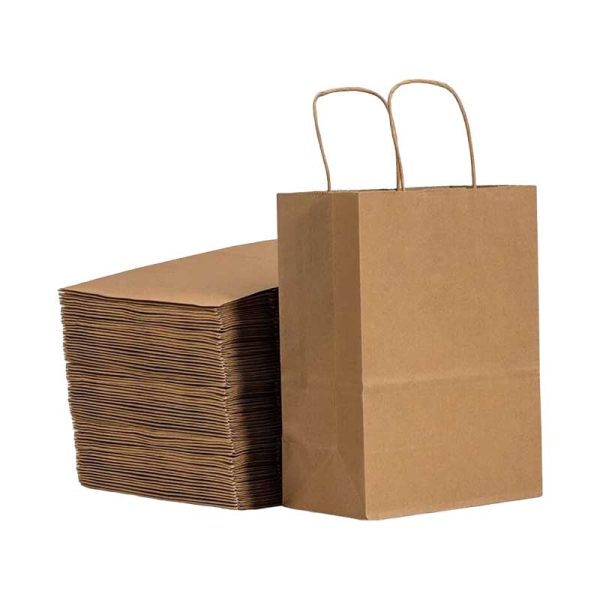 Natural kraft paper bags