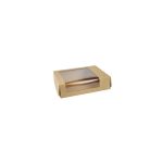 Kraft paper box with window 7x4.5x1.77