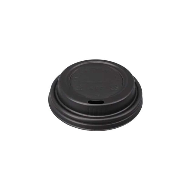 Dome black lid 6 oz